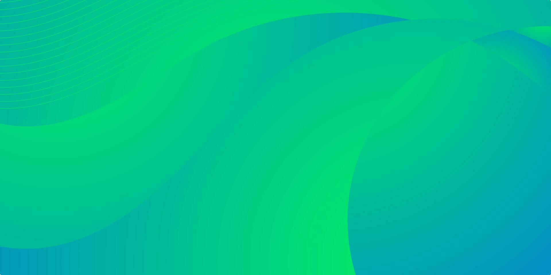 abstrakt blå och grön bakgrund med vågor för företag vektor