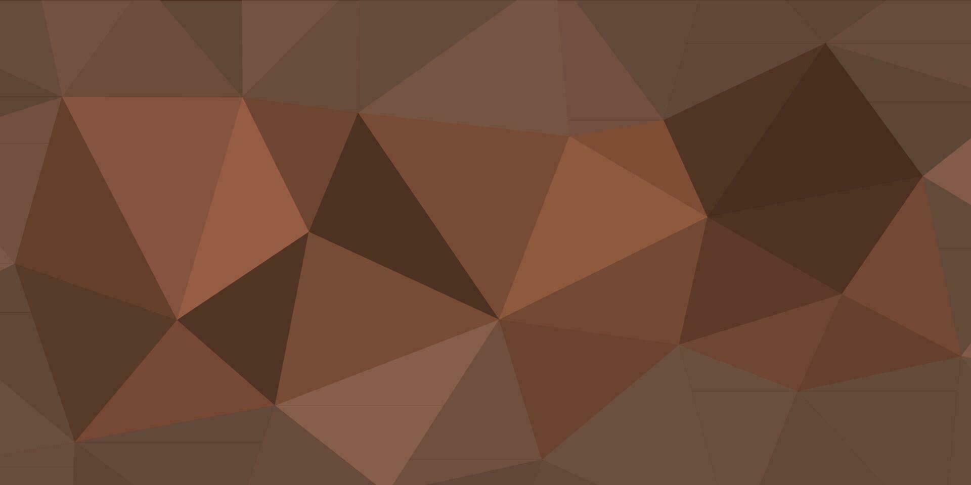 abstrakt Mahagoni braun geometrisch Hintergrund mit Dreiecke vektor