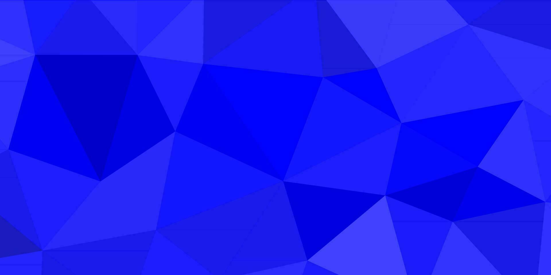 abstrakt primär Blau geometrisch Hintergrund mit Dreiecke vektor