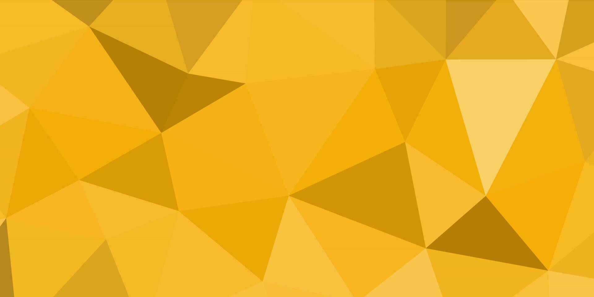 abstrakt golden Gelb geometrisch Hintergrund mit Dreiecke vektor
