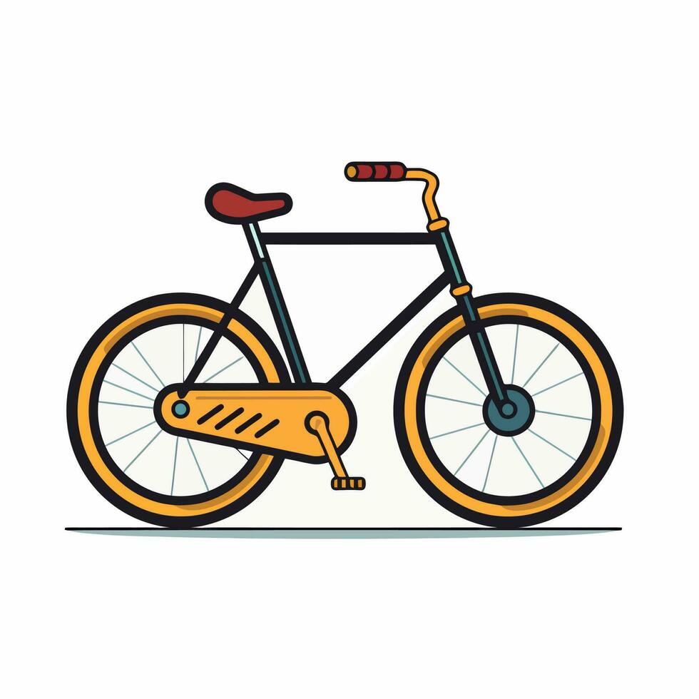 Fahrrad Symbol Design Fahrrad Illustration Fahrzeug Karikatur Vektor Grafik