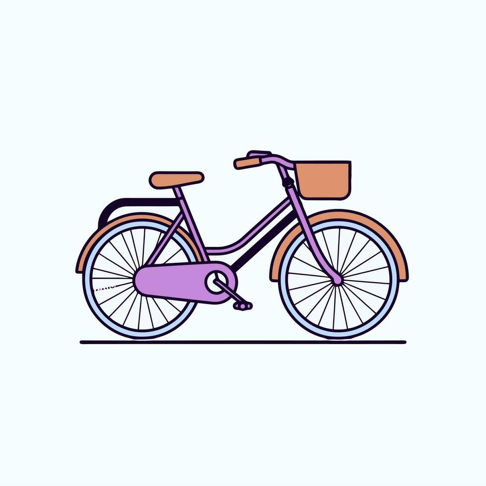 Fahrrad Symbol Design Fahrrad Illustration Fahrzeug Karikatur Vektor Grafik