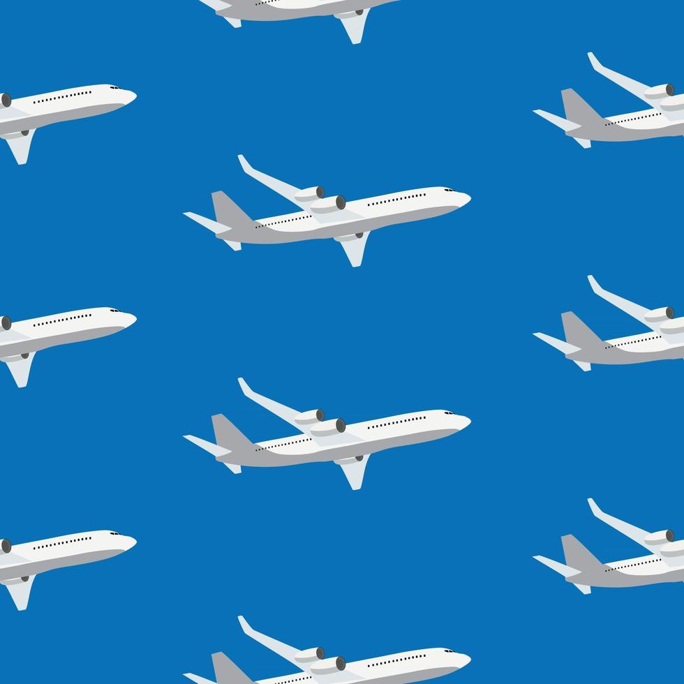 Flugzeug Flugzeug Flugzeug fliegen Vektor nahtlosen Reisetransport Hintergrund