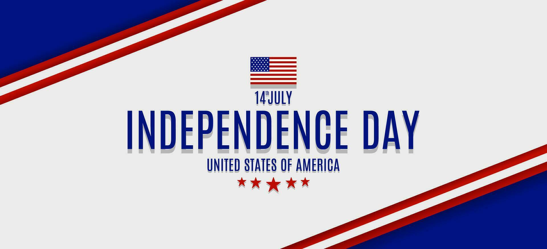 glücklich Unabhängigkeit Tag vereinigt Zustände von Amerika Vorlage. Vektor Illustration. geeignet zum Poster, Banner, Hintergrund und Gruß Karte.