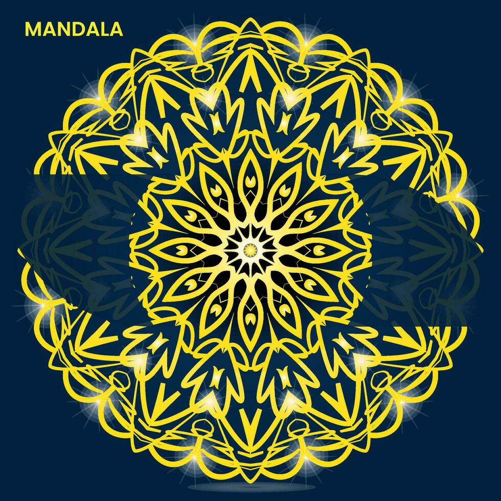 mandala design för textil- till skriva ut redo vektor