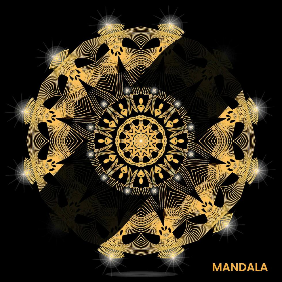 Mandala Design zum Textil- zu drucken bereit vektor