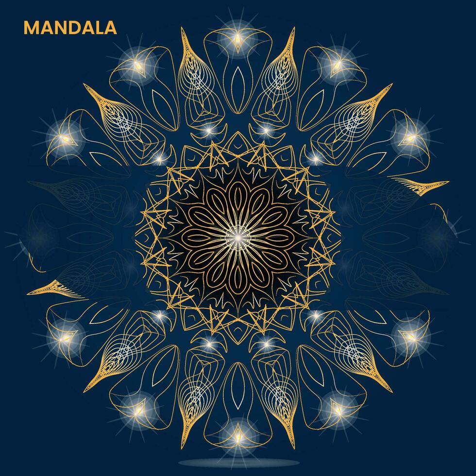 mandala design för textil- till skriva ut redo vektor