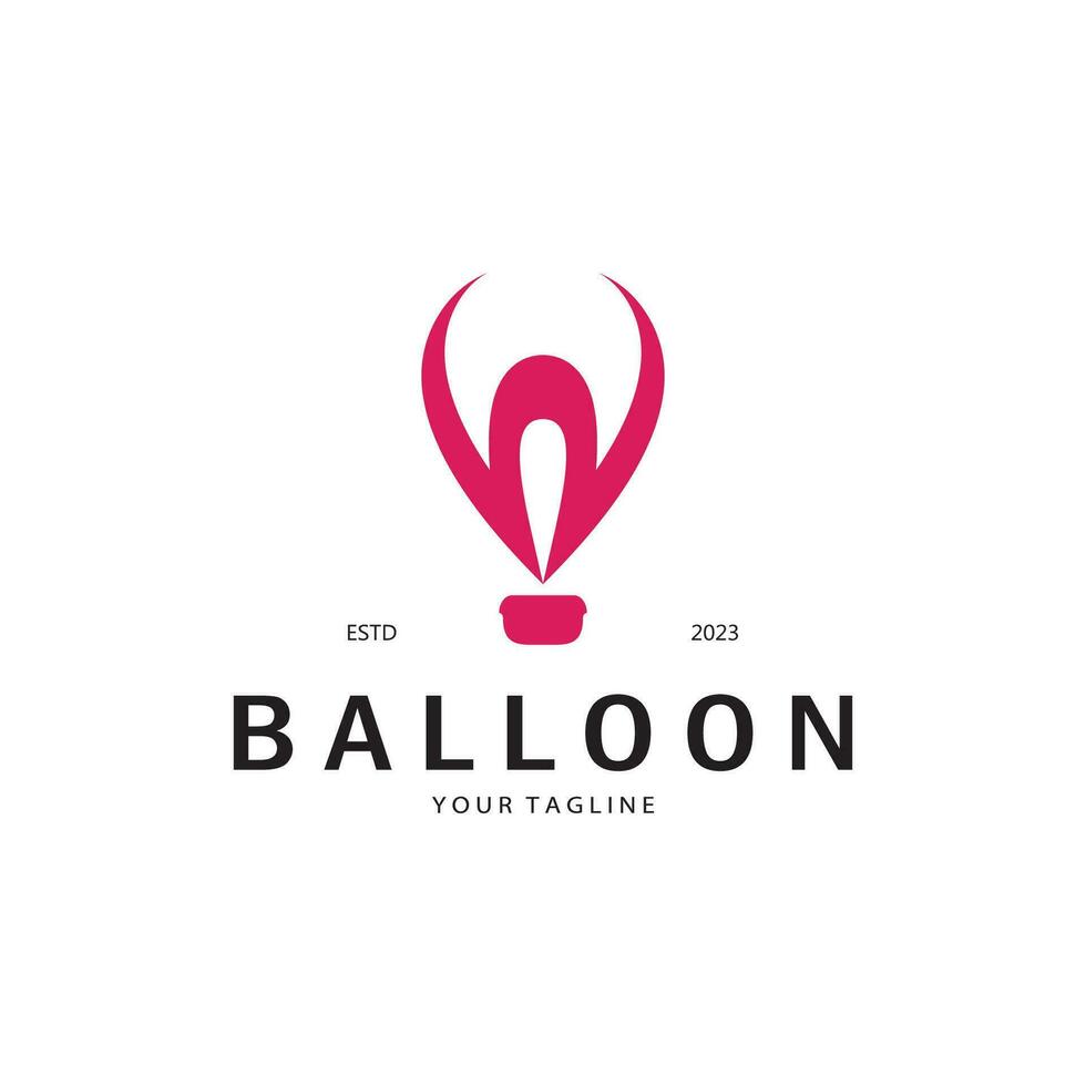 einfach Ballon Logo, zum Kinder Fall, Spielzeug Geschäft, Geburtstag, Urlaub Vektor