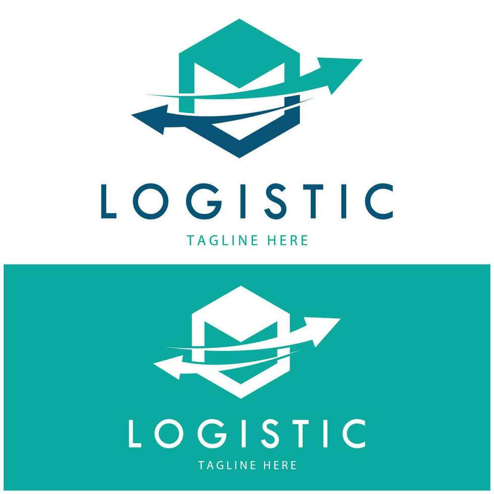 logistik logo symbol illustration vektor design verteilung symbol lieferung von waren wirtschaft finanzen