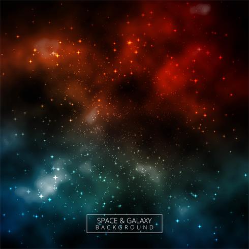 Glöd universum galaxen färgstark bakgrund vektor