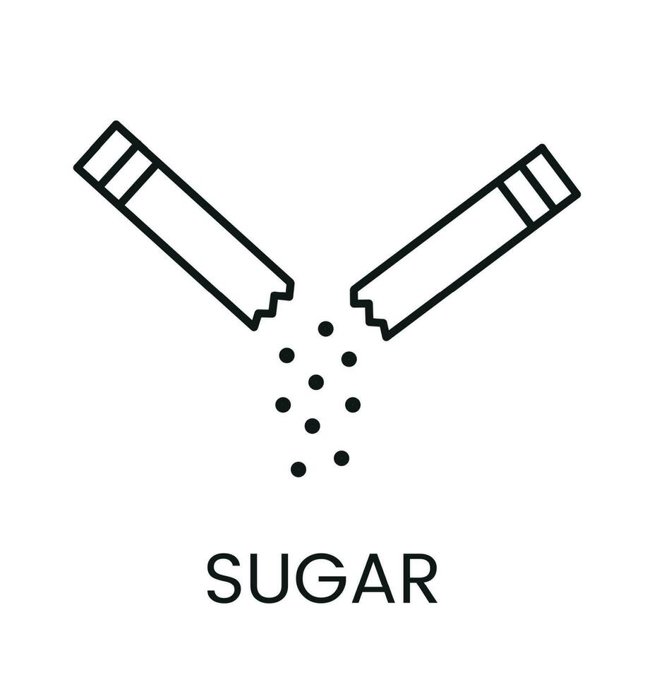 socker i de pinne är en vektor linjär ikon.