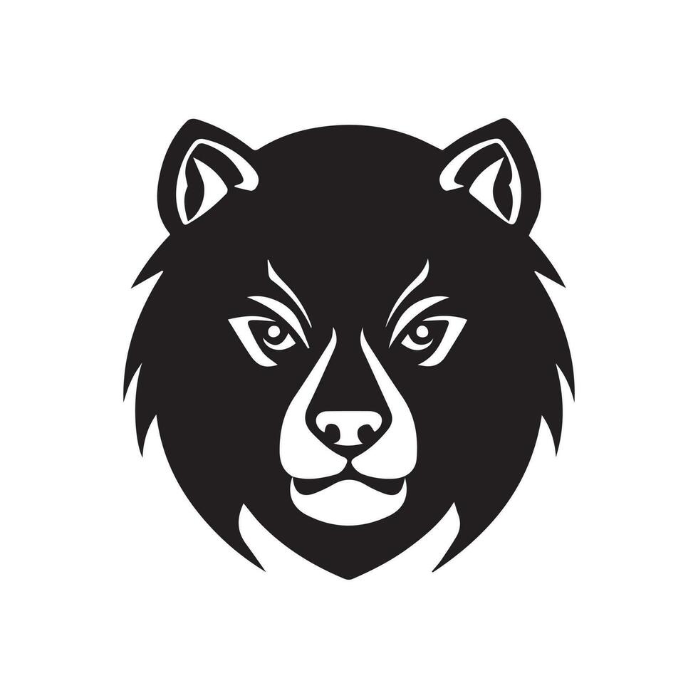 Bär Logo, wild Bär Logo, Maskottchen Logo, Maskottchen Illustration, Vektor Bär Logo