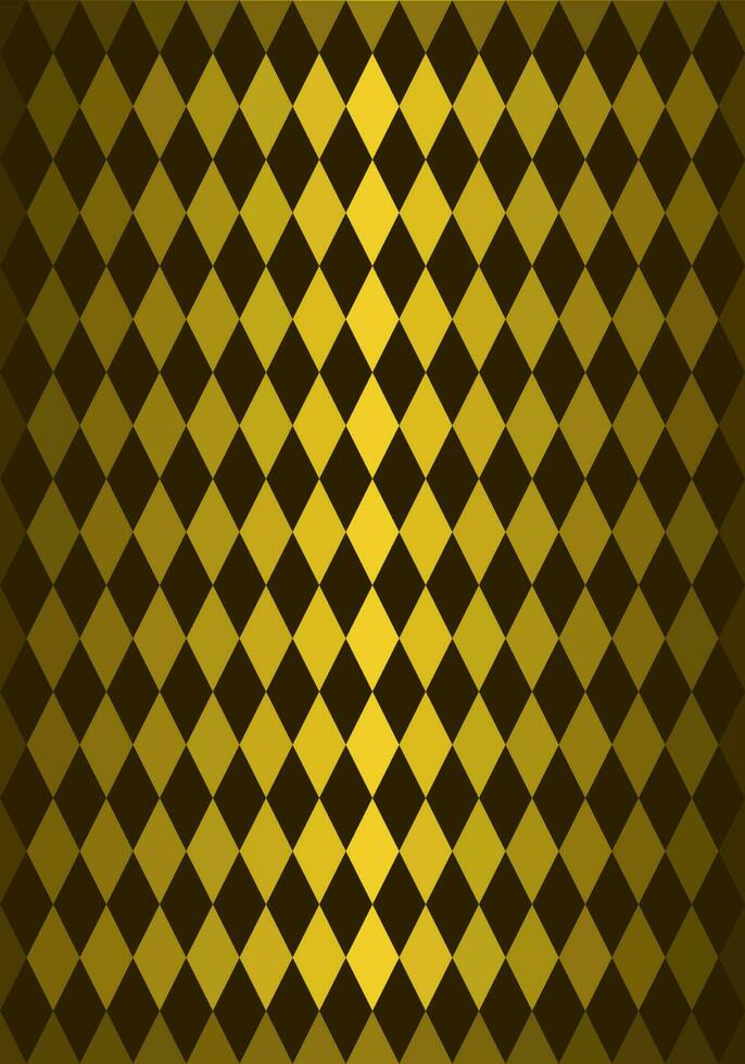 sömlös argyle mönster. brun geometrisk diamant form. gyllene lutning bakgrund. vektor illustration.