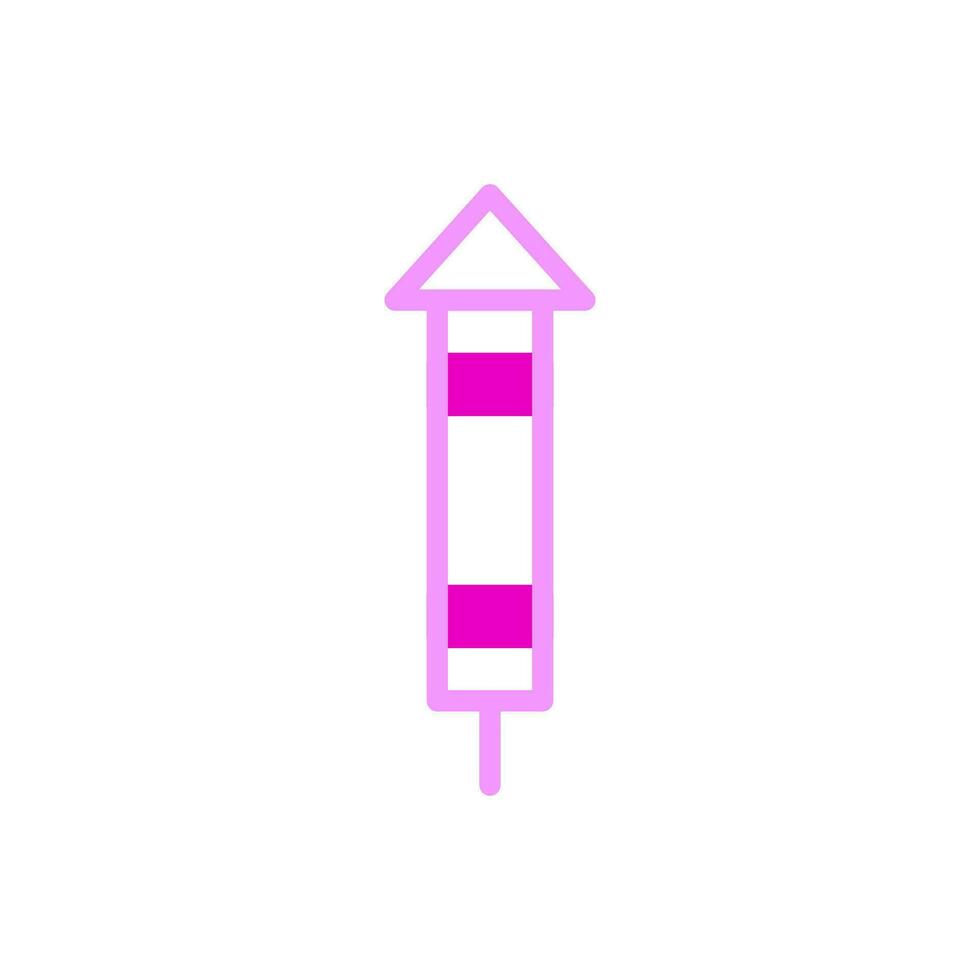 smällare ikon duotune rosa Färg kinesisk ny år symbol perfekt. vektor