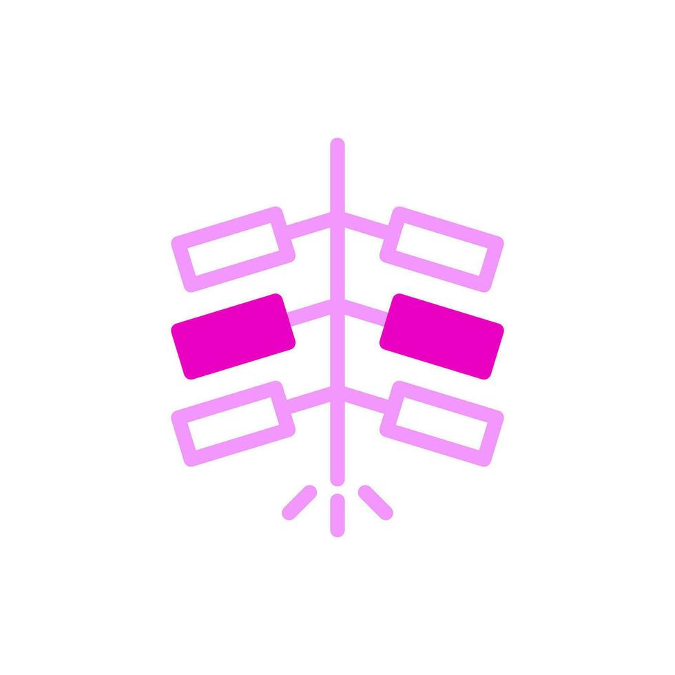 smällare ikon duotune rosa Färg kinesisk ny år symbol perfekt. vektor
