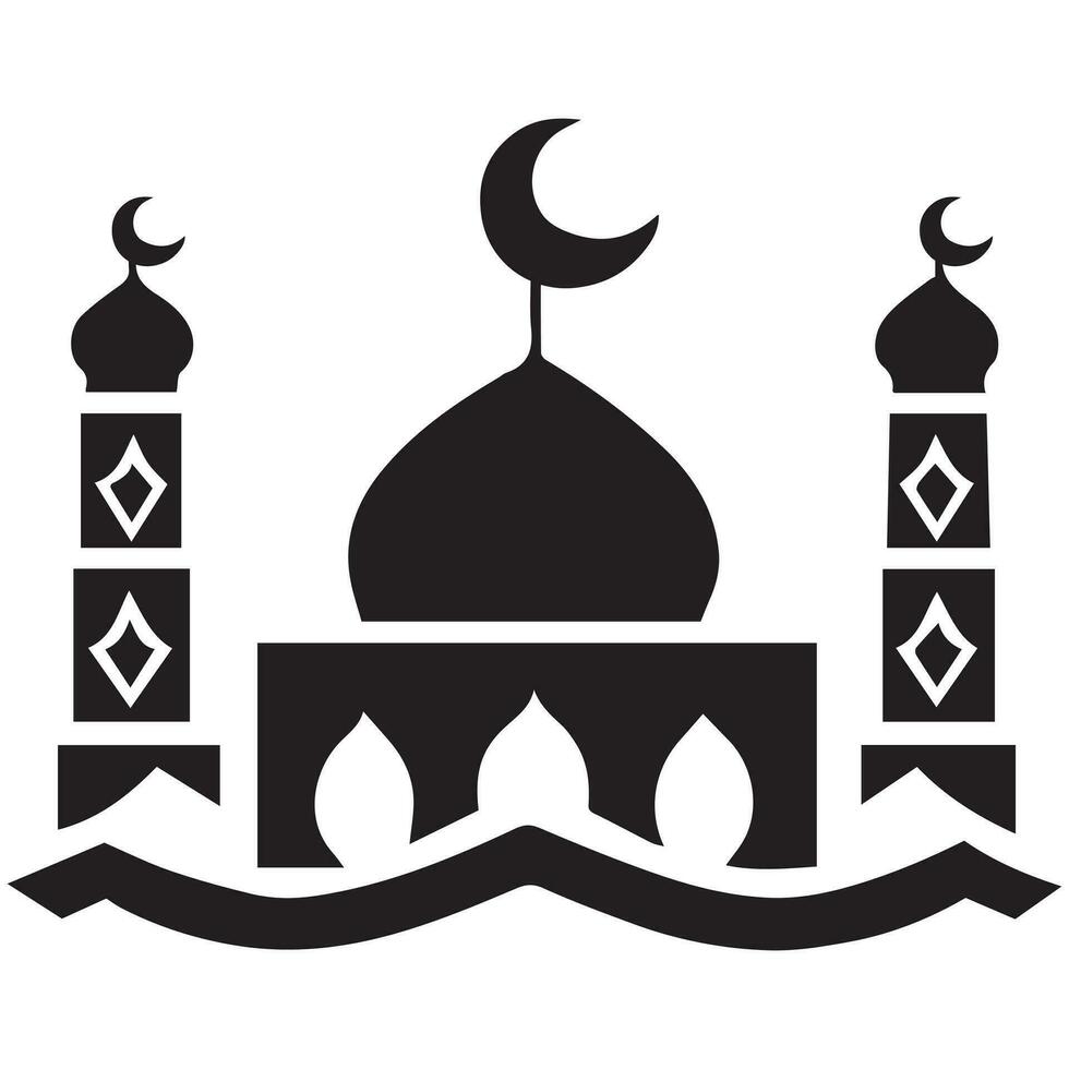 islamisch Vektor Ornament Vektor Illustration, islamisch Silhouette