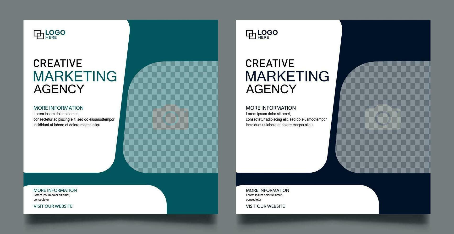 Sozial Medien Post Design. Sozial Medien Werbung Anzeige Design. Überschrift, Zeitschrift, Infografik Design. vektor