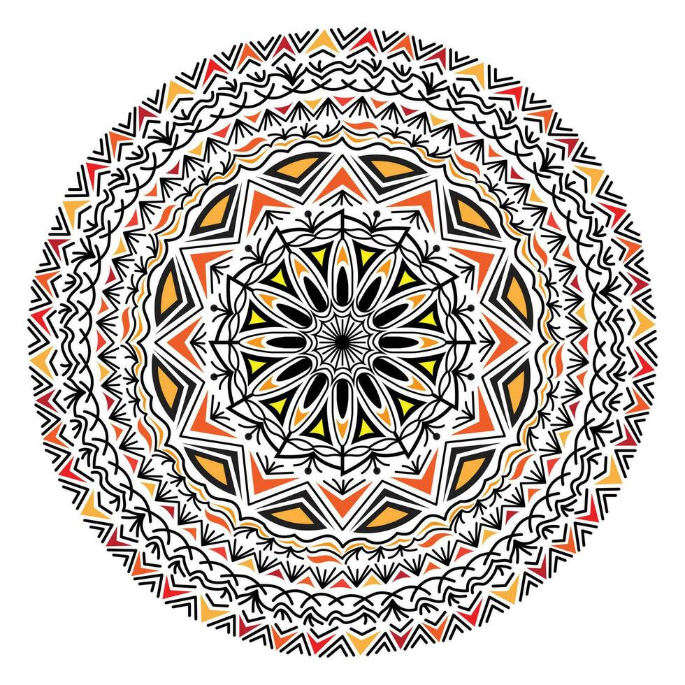 mandala designmall vektor