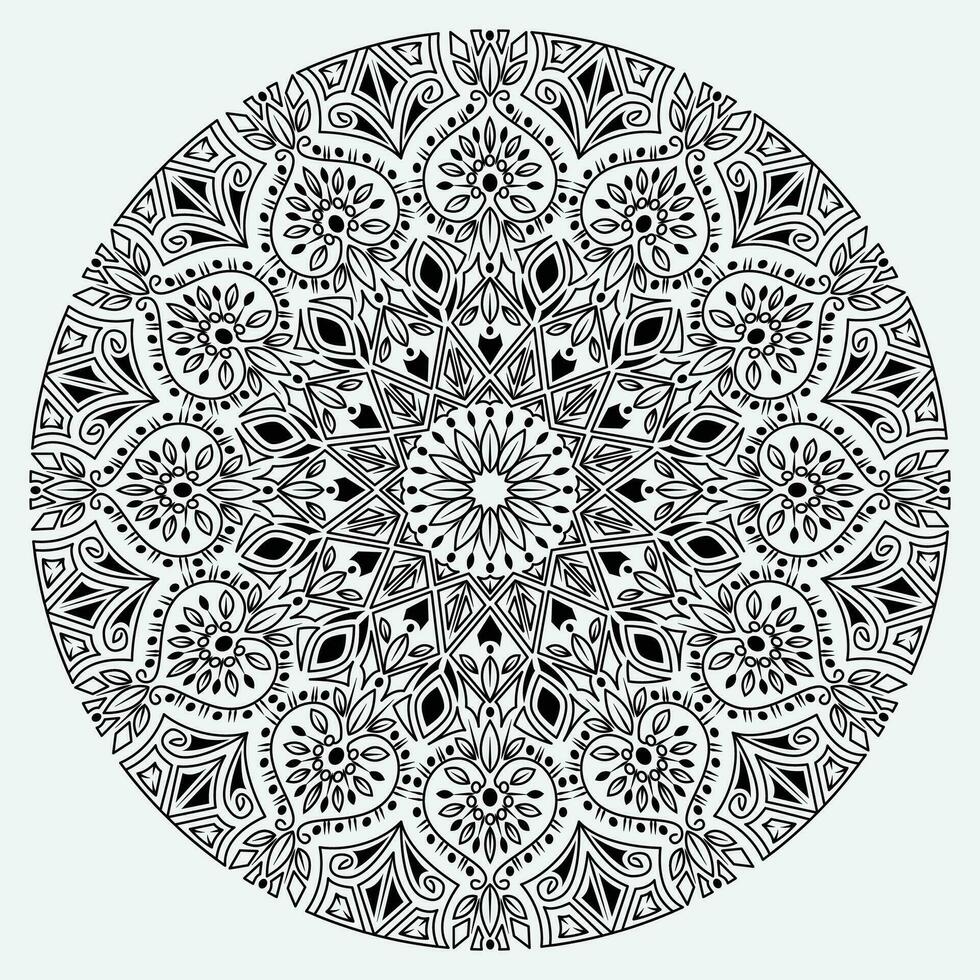 Mandala-Design-Vorlage vektor