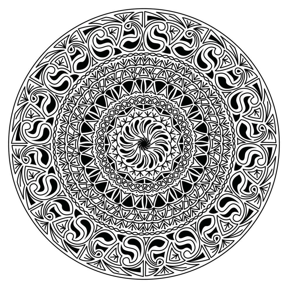 Mandala-Design-Vorlage vektor