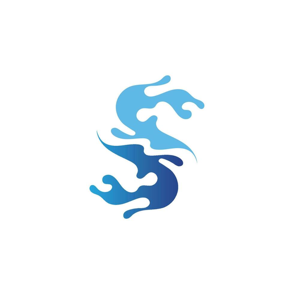 vågor strand logotyp och symboler mall ikoner app vektor