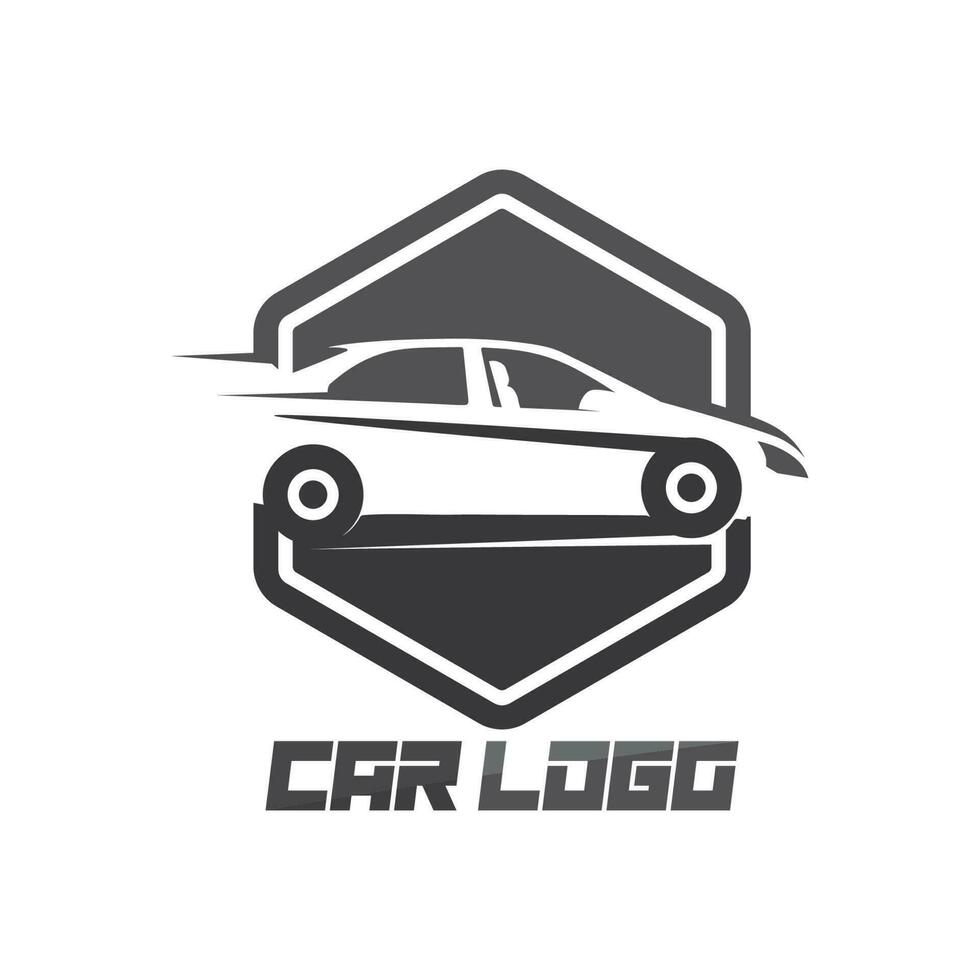 Auto Auto Logo Design mit Konzept Sportwagen Fahrzeug Symbol Silhouette.vector Illustration Design-Vorlage. vektor