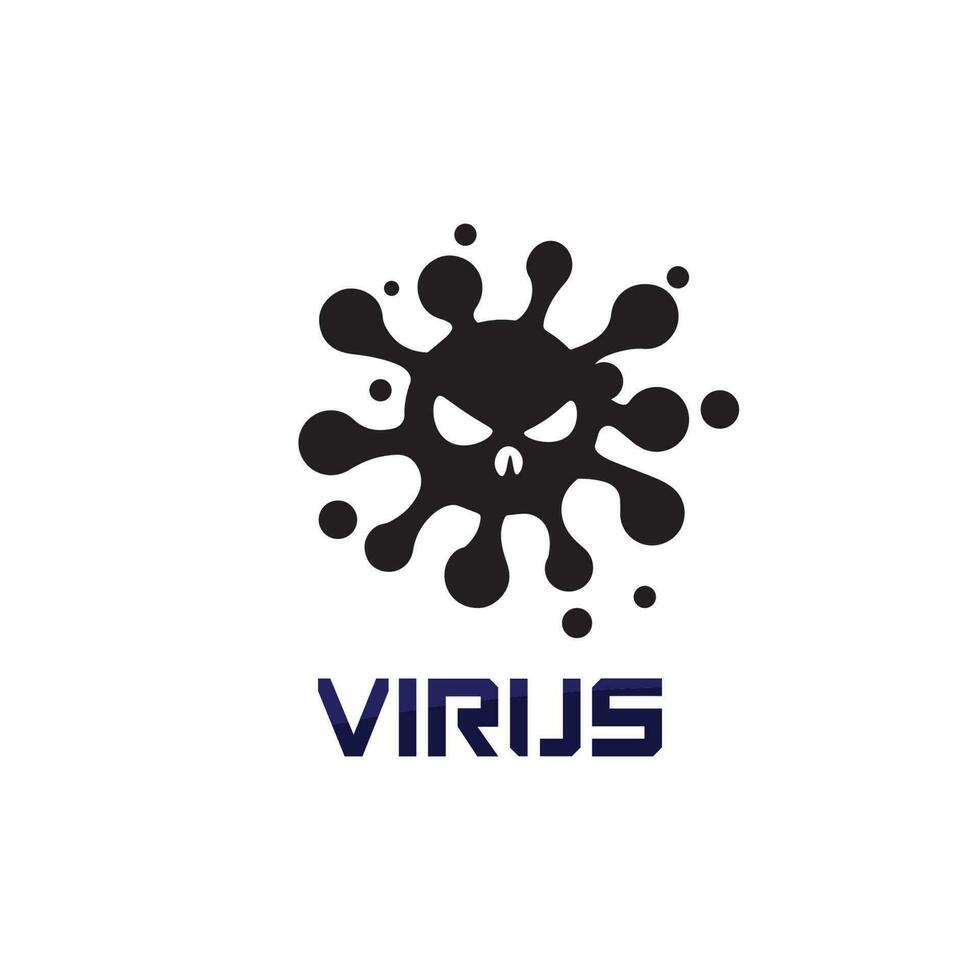 Virus-Corona-Virus-Vektor und Maskendesign-Logo viraler Vektor und Designsymbol