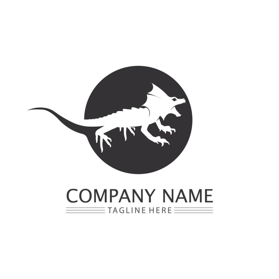 djur vektor ödla salamander gecko krokodil och reptiler design logotyp