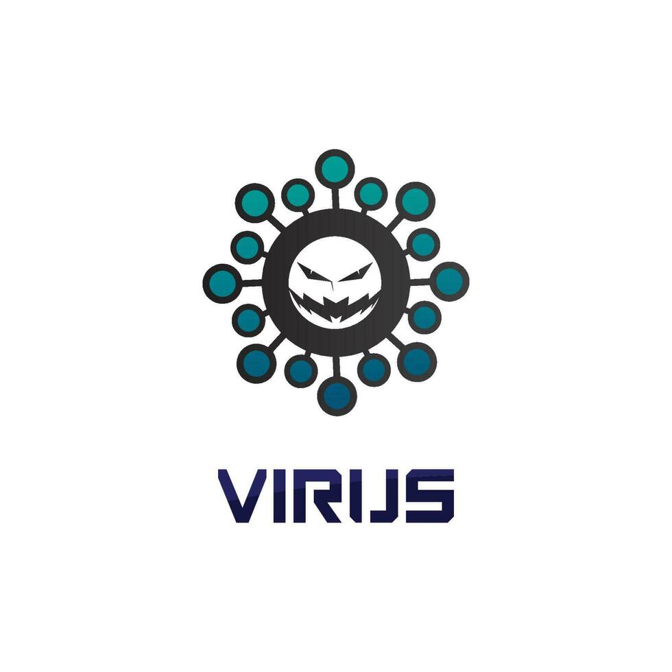 Virus-Corona-Virus-Vektor und Maskendesign-Logo viraler Vektor und Designsymbol