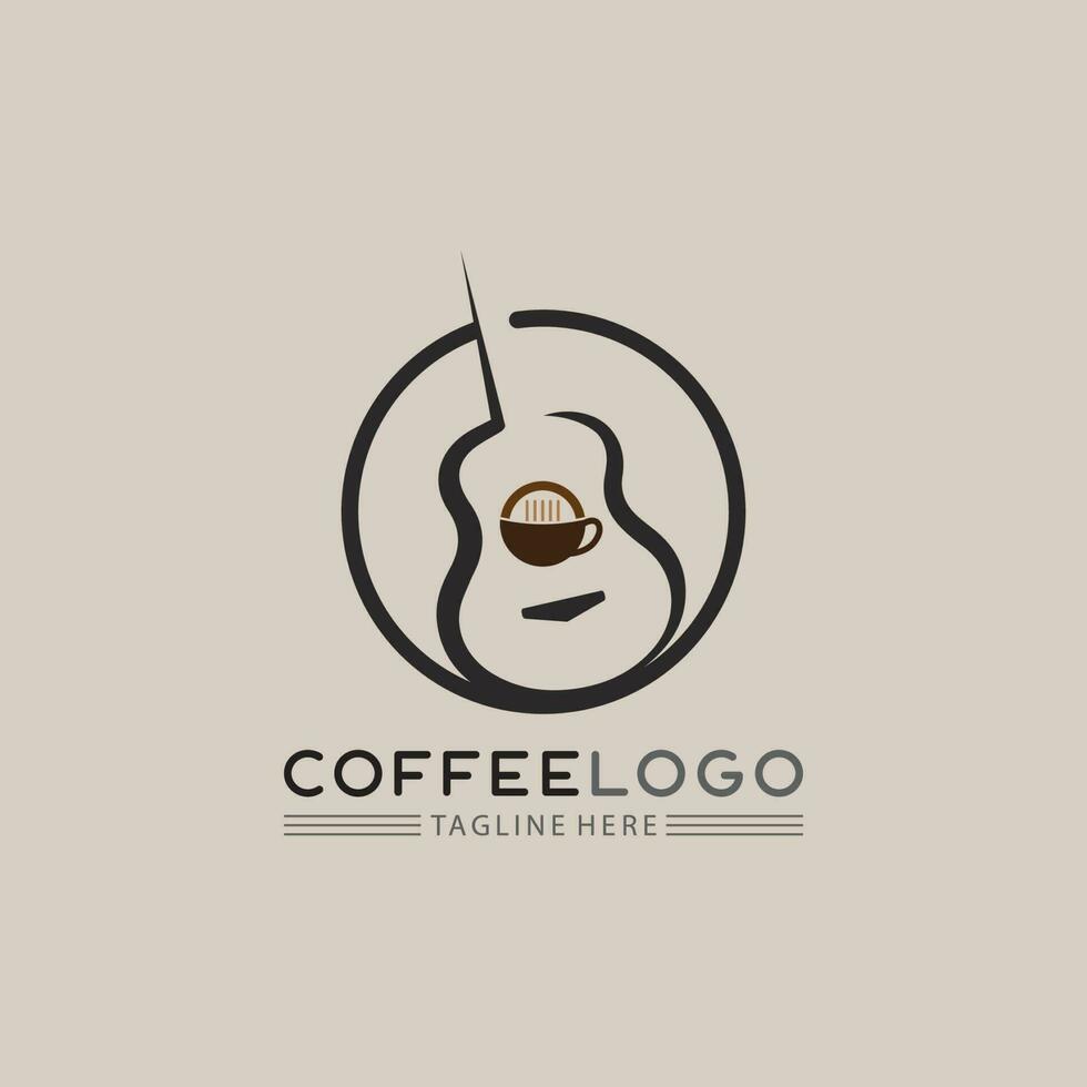 Kaffeetasse-Logo-Vorlage vektor