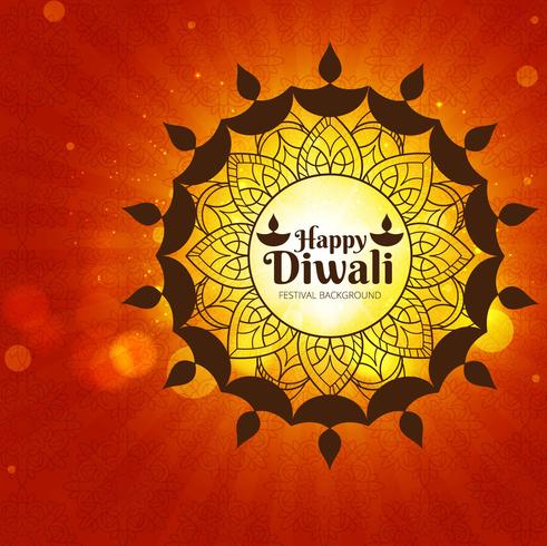 Abstrakter glänzender schöner diwali Hintergrund vektor