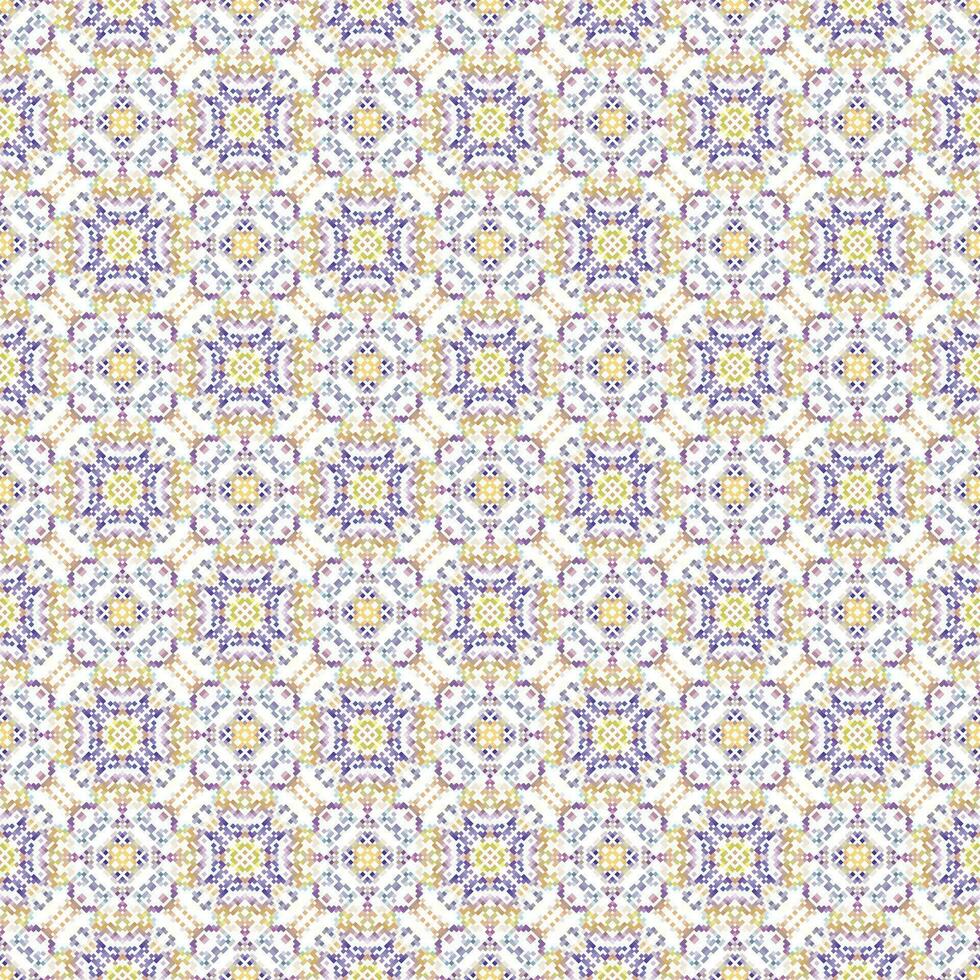aufwendig Blumen- nahtlos Textur, endlos Muster mit Jahrgang Mandala Elemente. vektor