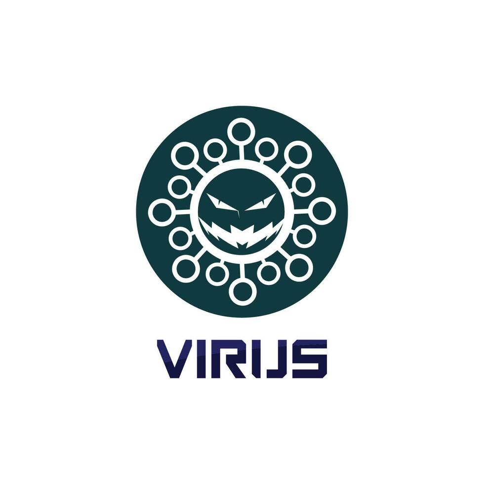 Virus-Corona-Virus-Vektor und Maskendesign-Logo viraler Vektor und Designsymbol