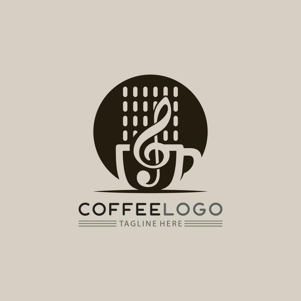 Kaffeetasse-Logo-Vorlage vektor