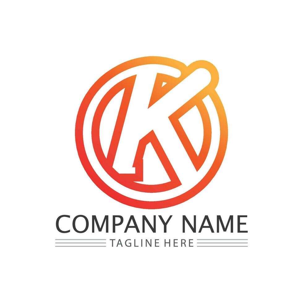 brev k logotyp ikon illustration design mall.grafik alfabet symbol för företag finansiera logotyp. grafisk alfabet symbol för företags- företag identitet. vektor