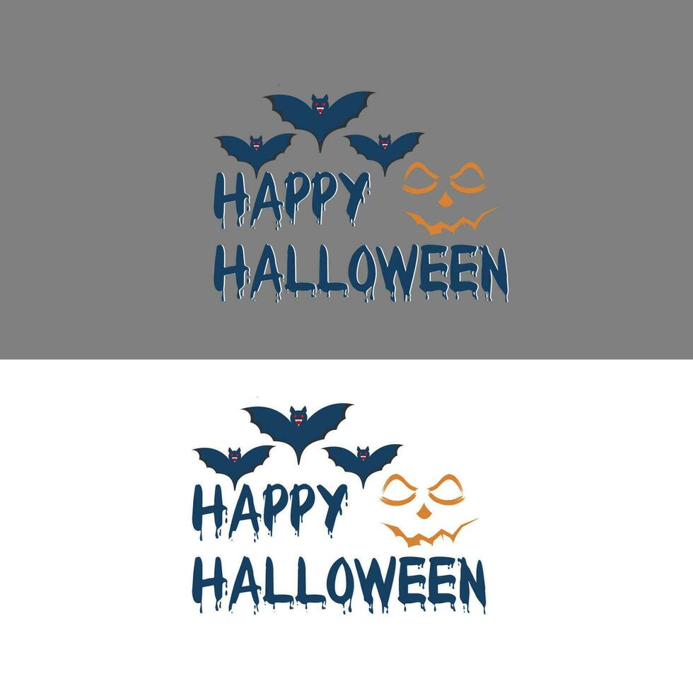 Halloween t Hemd Design glücklich Halloween vektor
