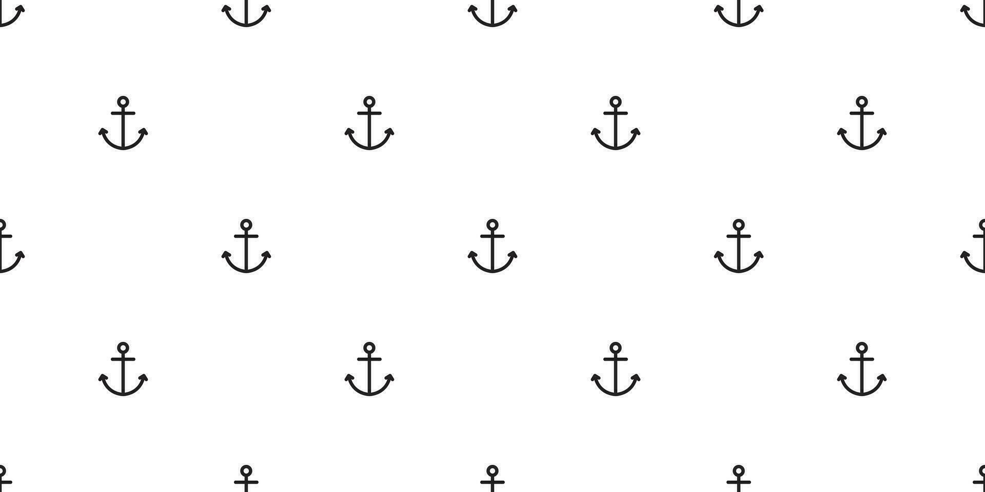 Anker nahtlos Muster Vektor Boot Pirat Helm Schal isoliert maritim Meer Ozean nautisch wiederholen Hintergrund Fliese Hintergrund