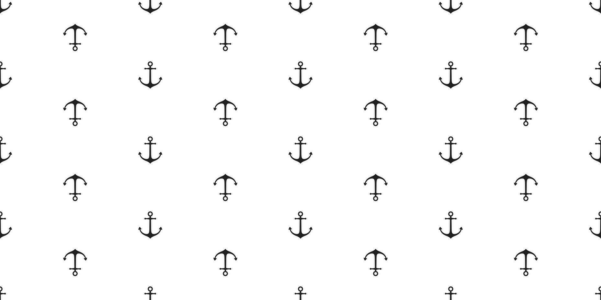 ankare sömlös mönster vektor båt isolerat roder scarf nautisk havs hav hav bricka bakgrund upprepa tapet