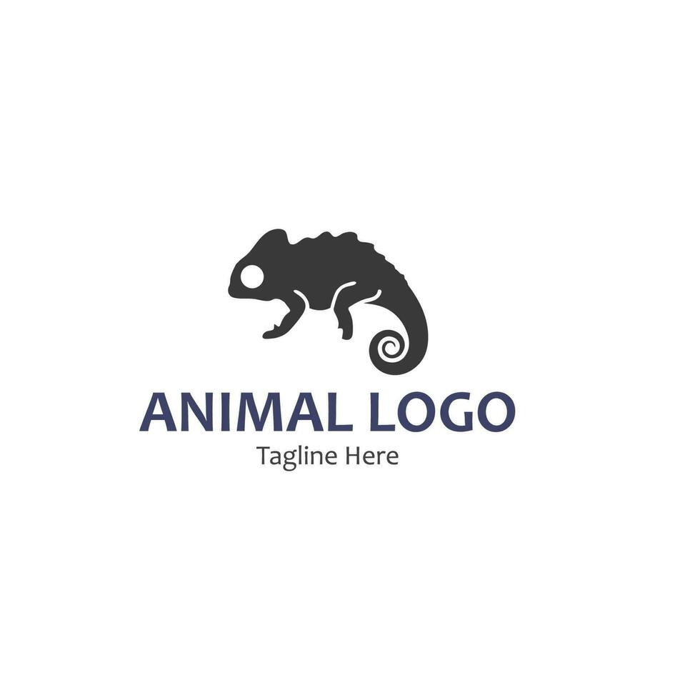 Tiervektor Eidechse Salamander Gecko Krokodil und Reptilien Design Logo vektor