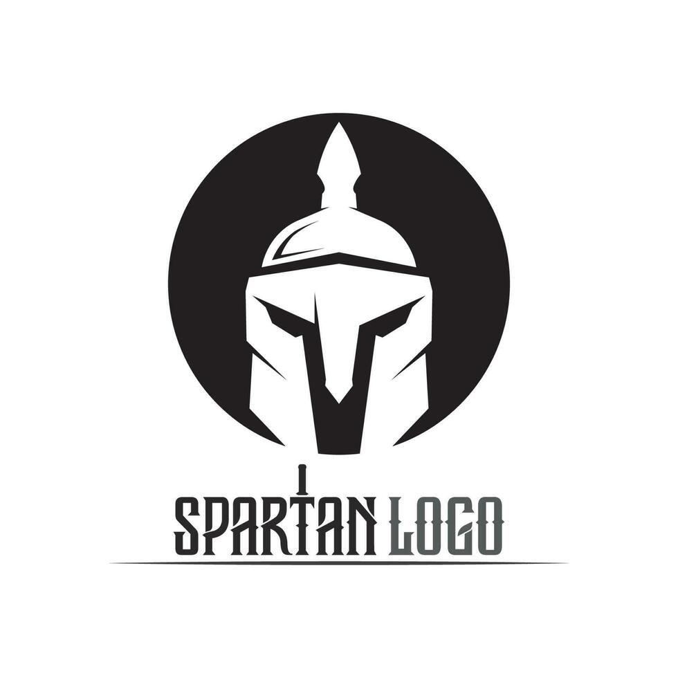 spartansk logotyp ikon mönster vektor