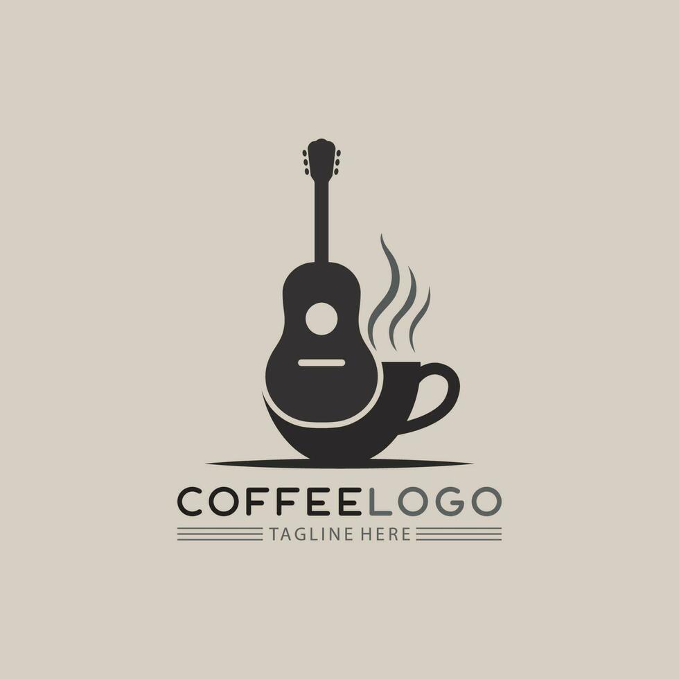 Kaffeetasse-Logo-Vorlage vektor