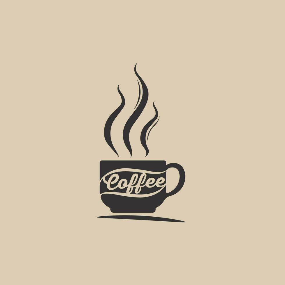 Kaffeetasse-Logo-Vorlage vektor