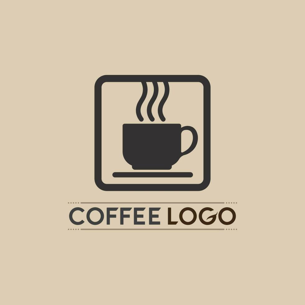 Kaffeetasse-Logo-Vorlage vektor