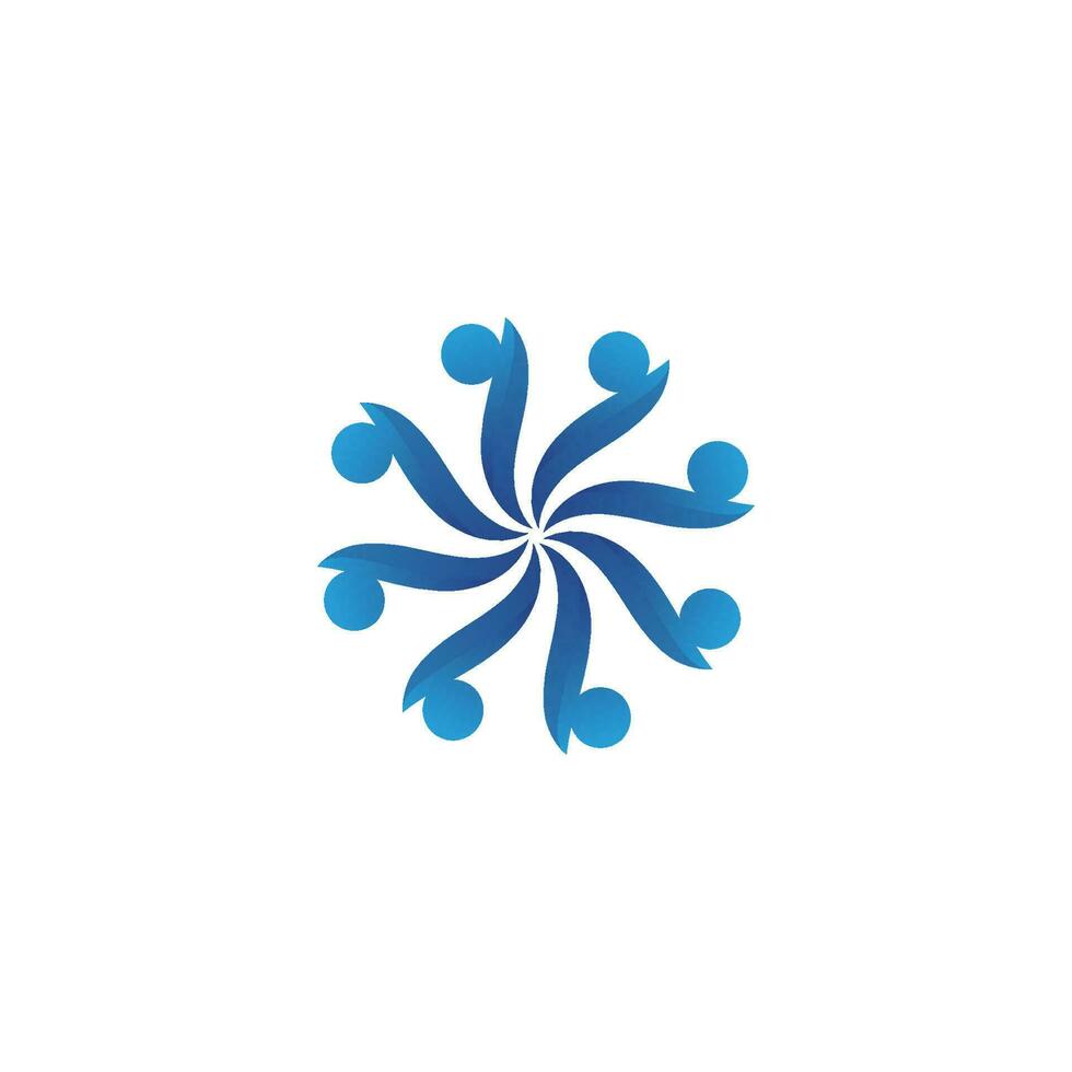 Community People Care Logo und Symbolvorlage vektor