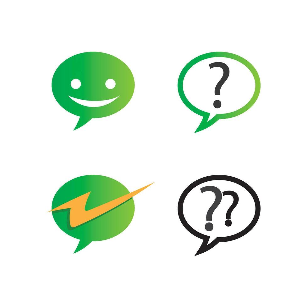 chatt och meddelande symbol vektor logo design