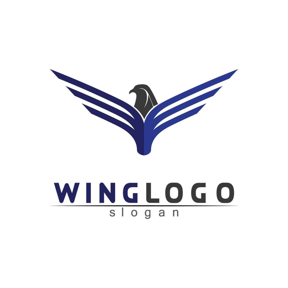Falcon Wings Logo Vorlage Vektor Icon Logo Design App