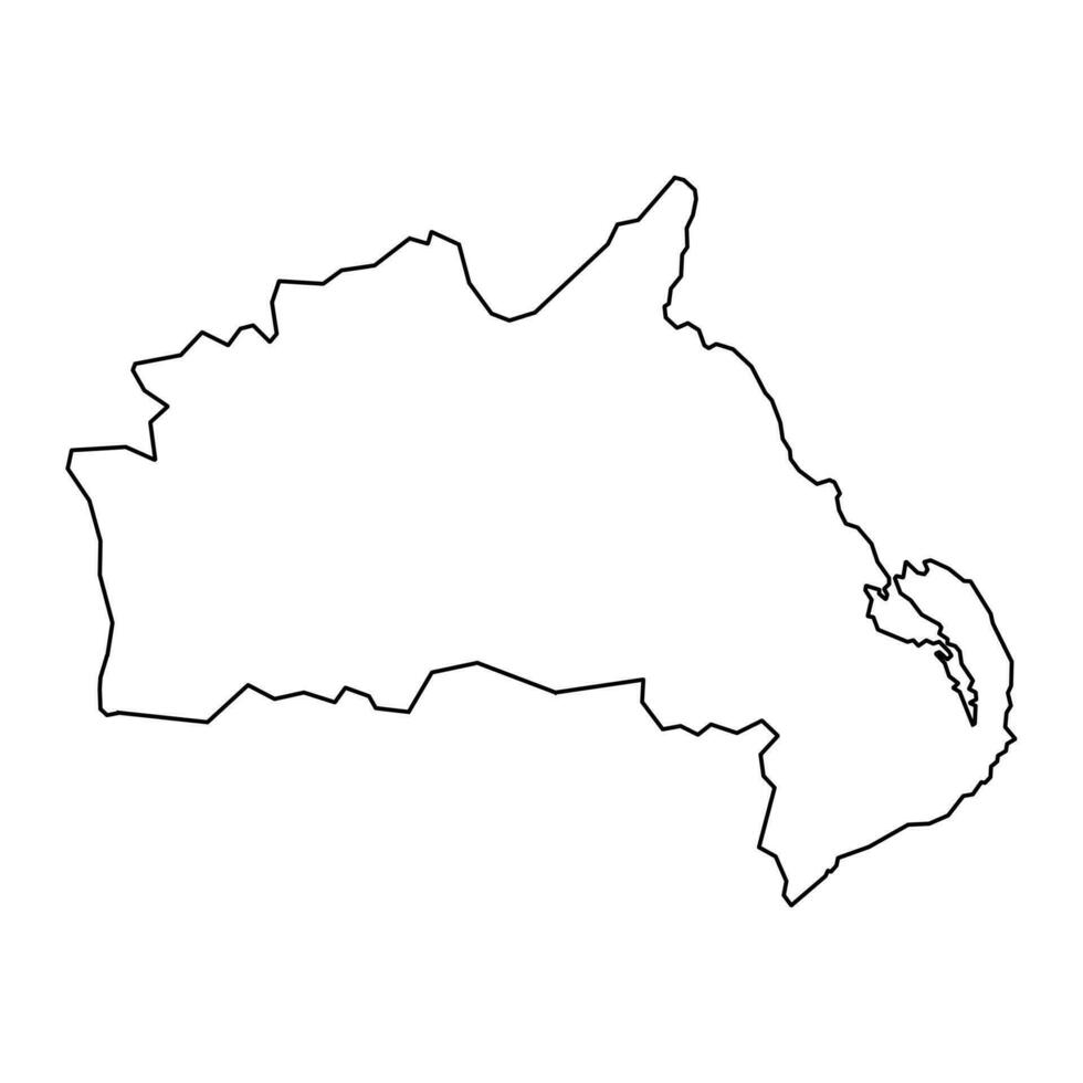 mitten och öst antrim Karta, administrativ distrikt av nordlig irland. vektor illustration.