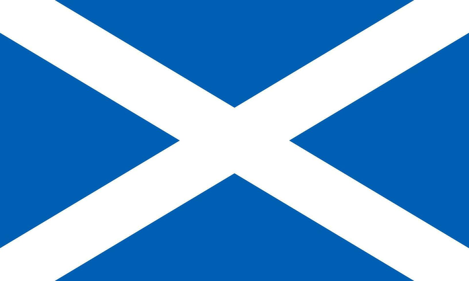 Schottland-Flagge, offizielle Farben und Proportionen. Vektor-Illustration. vektor