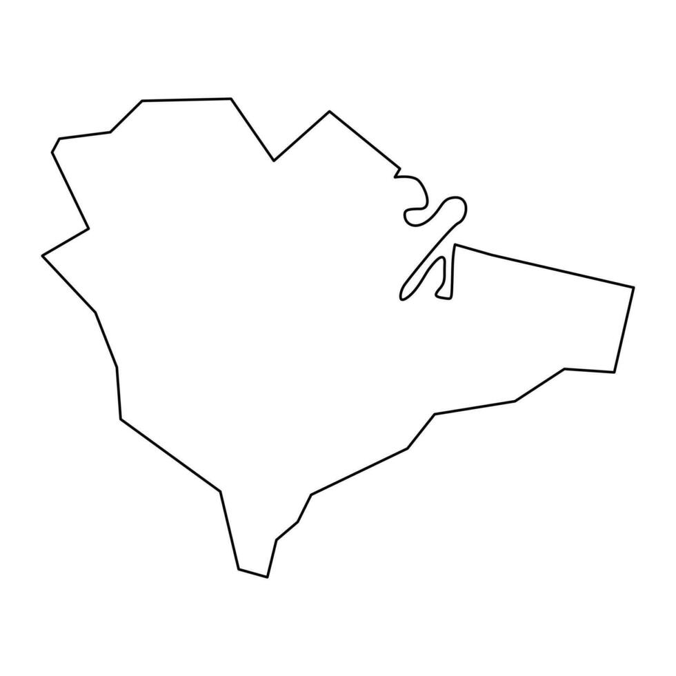 belfast Karta, administrativ distrikt av nordlig irland. vektor illustration.