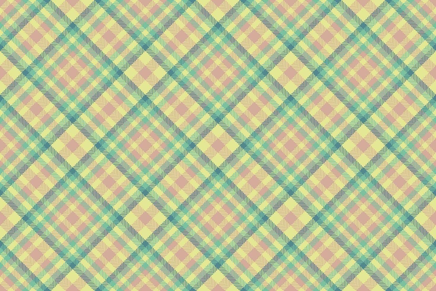 Textur nahtlos Plaid von Hintergrund Muster Tartan mit ein Textil- prüfen Stoff Vektor. vektor